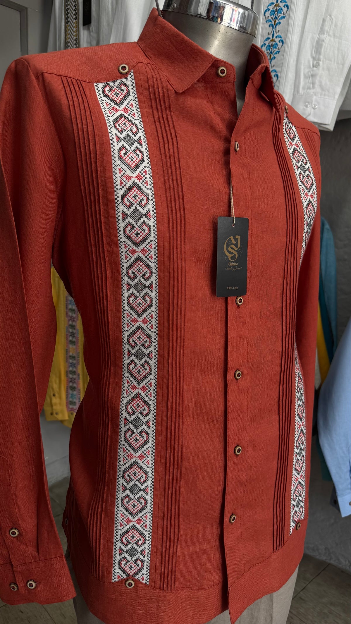 Guayabera Póker Shedrón 100% lino
