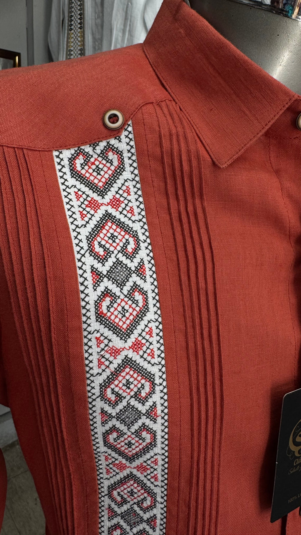 Guayabera Póker Shedrón 100% lino