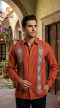 Guayabera Mosaico Shedrón 100% lino