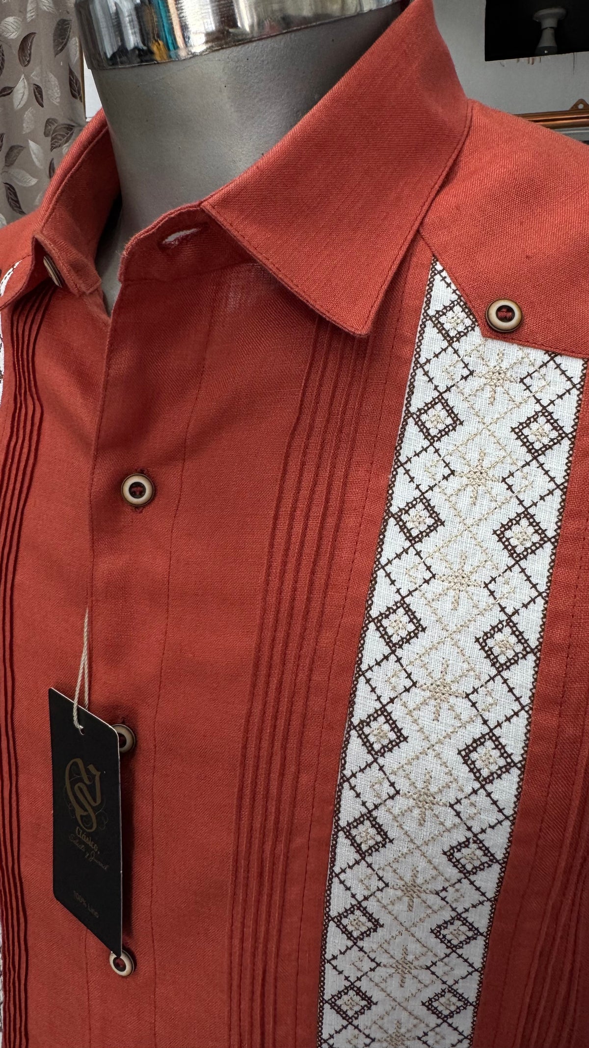 Guayabera Belem Shedrón 100% lino