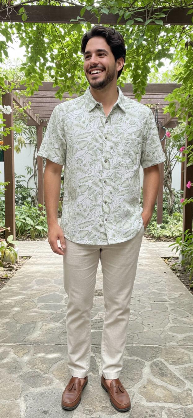 Camisa Cococay Algodón Estampado