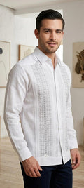 Guayabera Sultán Blanco 100% lino